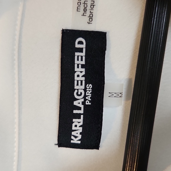 Karl Lagerfeld Colorblock Button-Down Shirt Size Medium - Picture 4 of 12